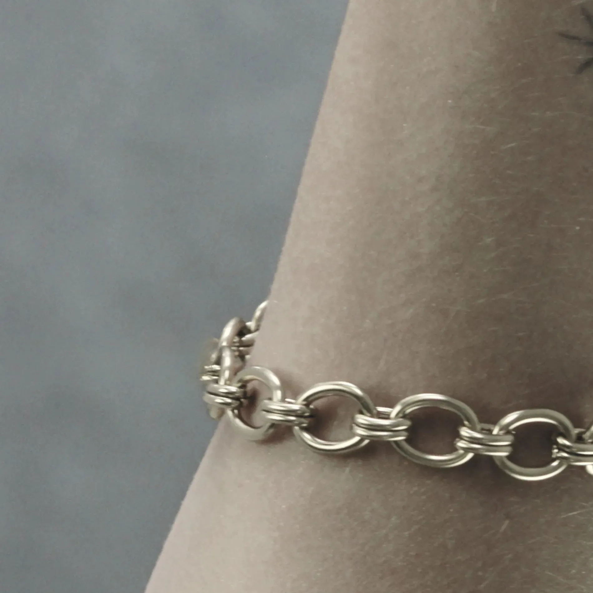 Courage Waterproof Smooth Link Bracelet 18K Gold Plating