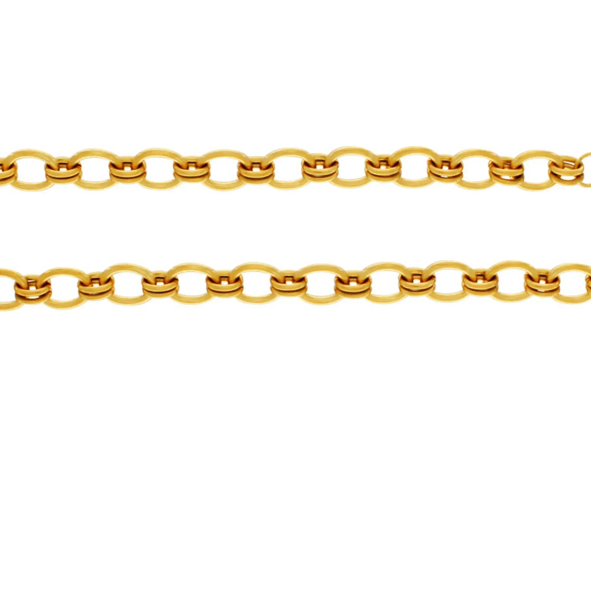 Courage Waterproof Smooth Link Bracelet 18K Gold Plating