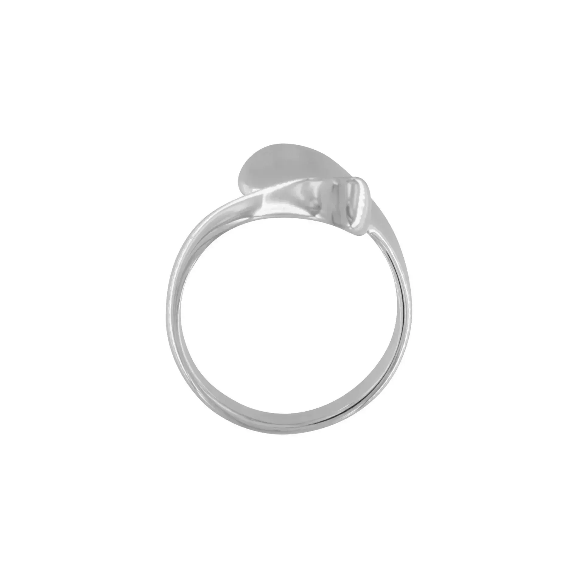 Courage Waterproof Wavy Ring Silver Plating