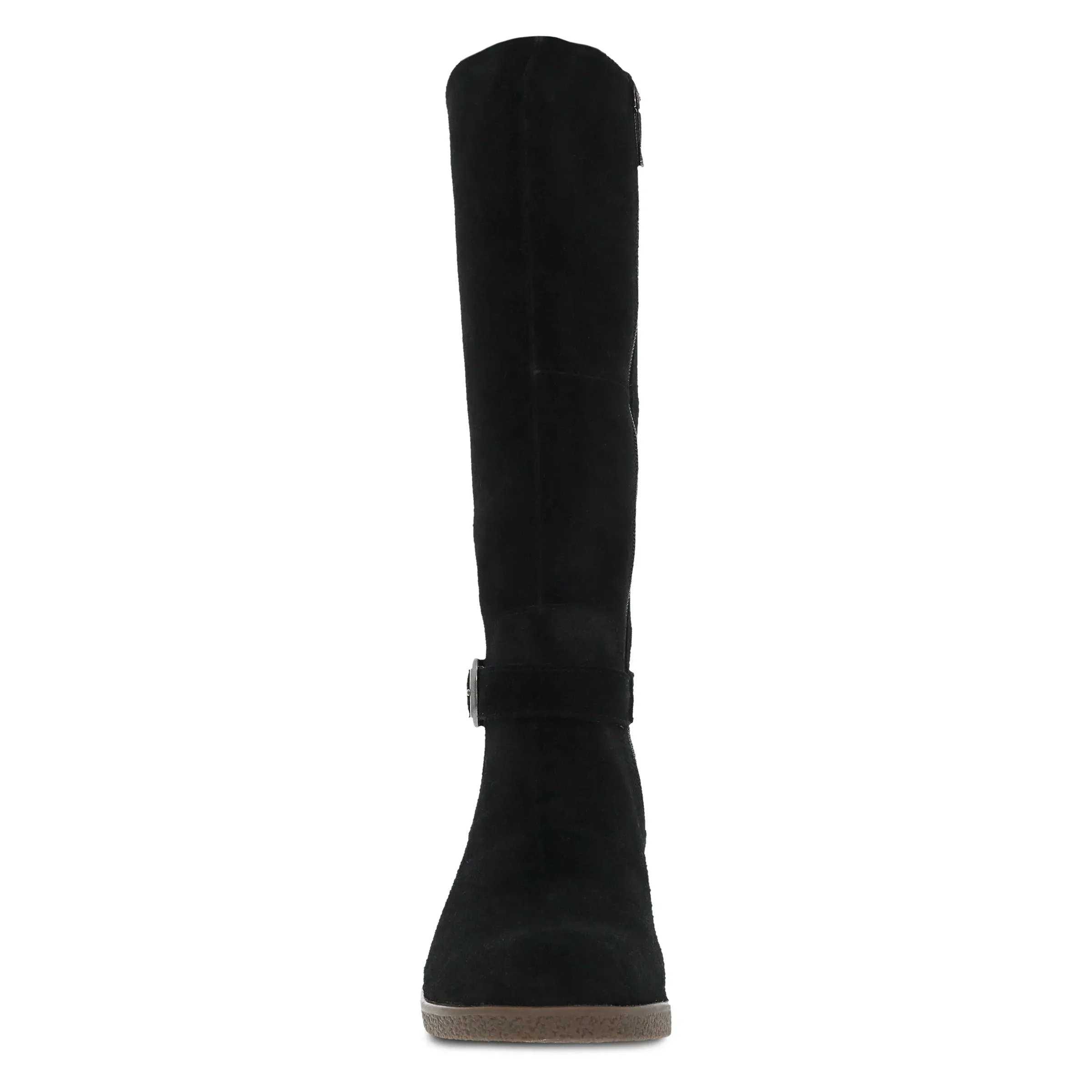 Dalinda Waterproof Suede Tall Boot in Black