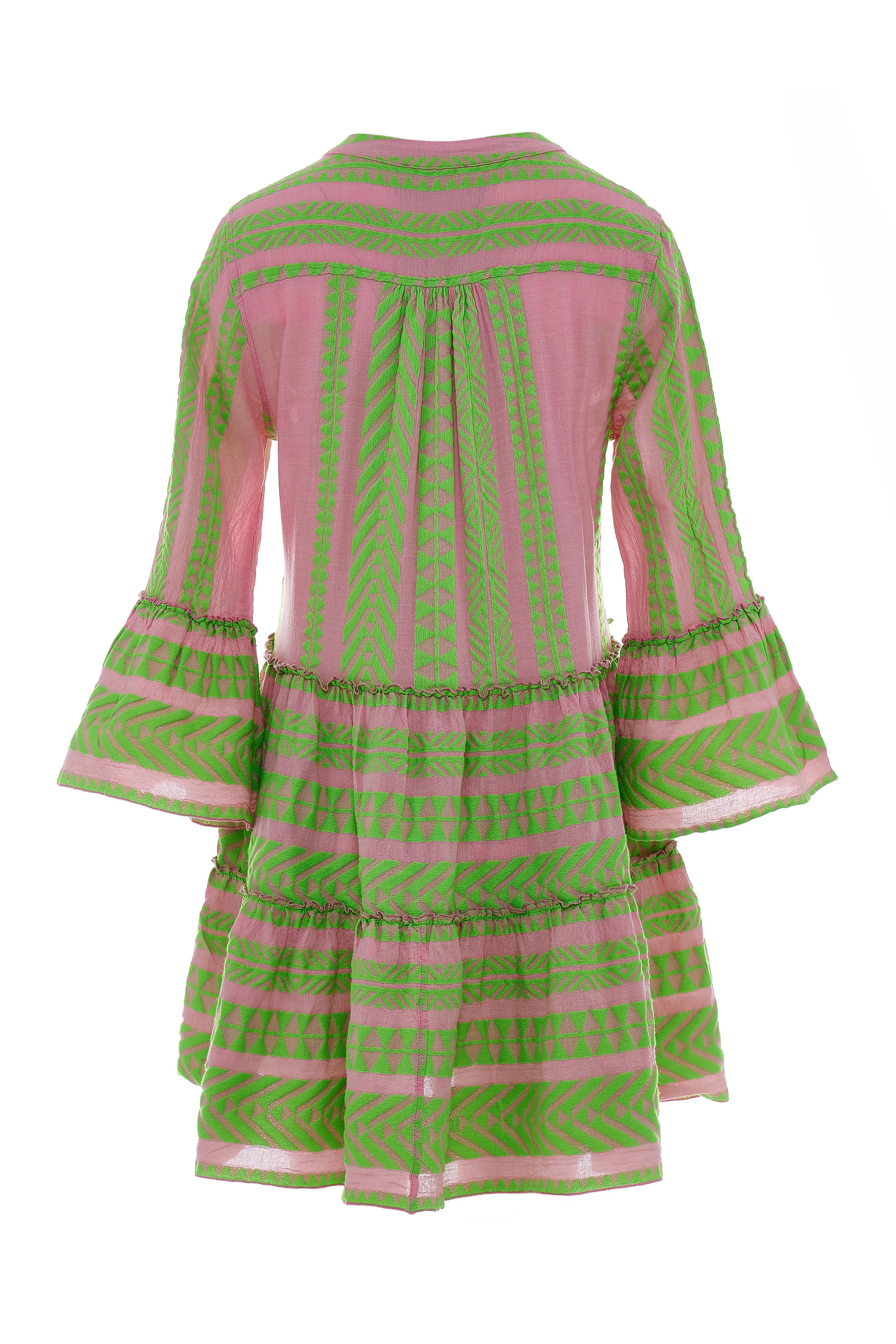 Devotion Twins Neon Green/Pink Ella Short Dress