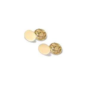 Eton College Chapel Wykes Single Ended Cufflinks Yellow Gold