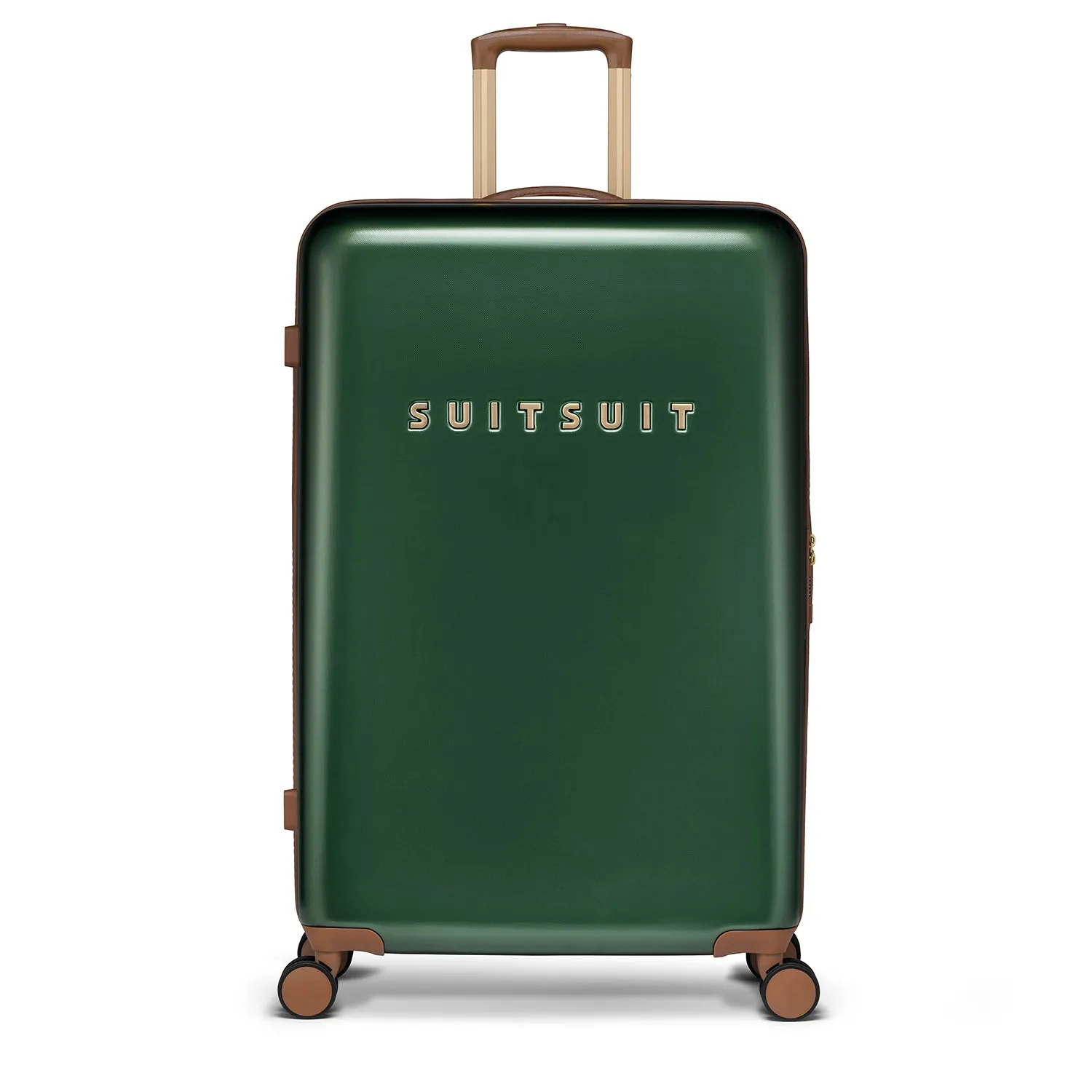 Optimized Product Title: Sleek Beetle Green Suitcase Set - Full Package (76 cm)