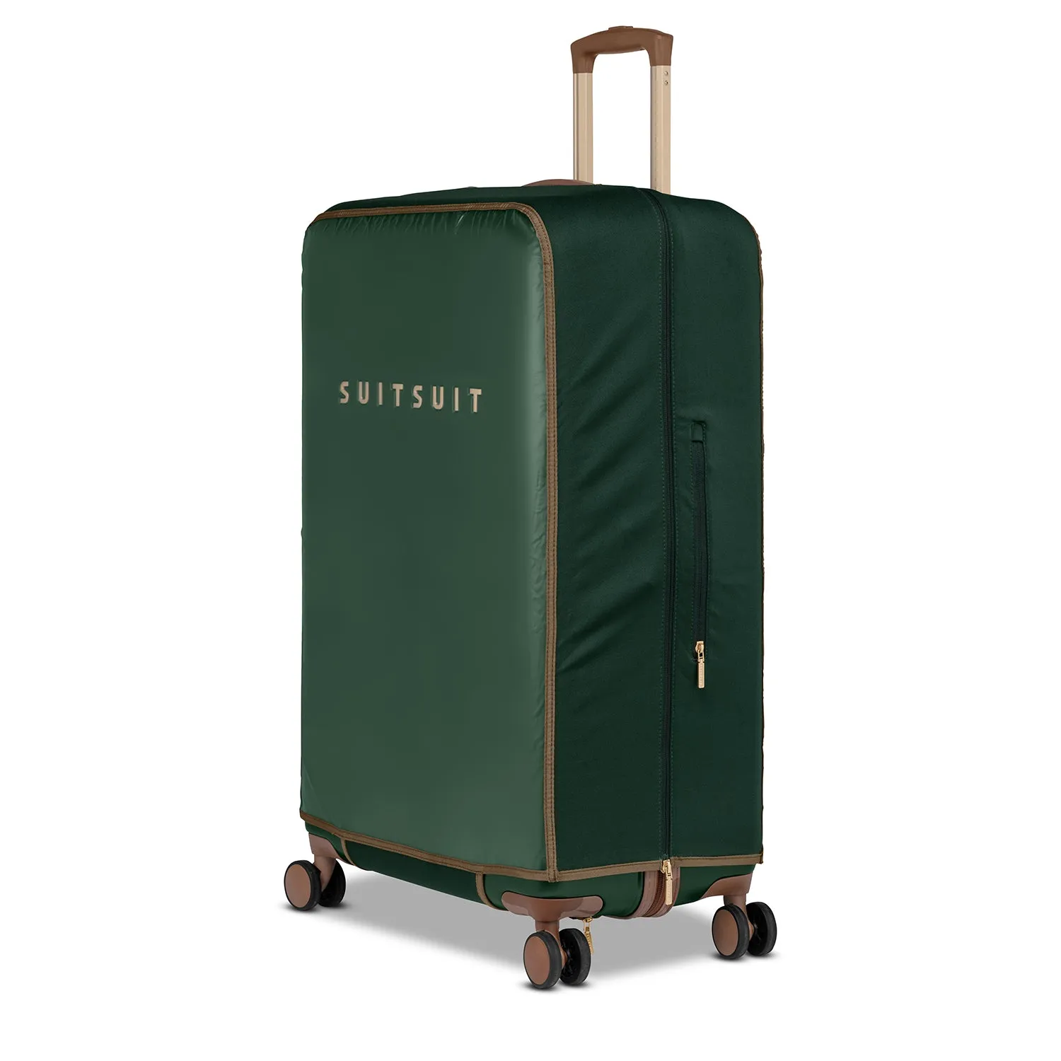 Optimized Product Title: Sleek Beetle Green Suitcase Set - Full Package (76 cm)