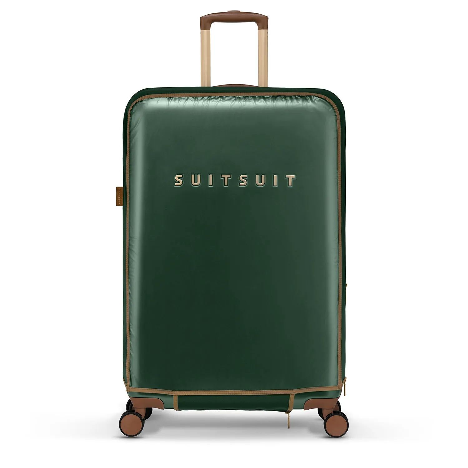 Optimized Product Title: Sleek Beetle Green Suitcase Set - Full Package (76 cm)