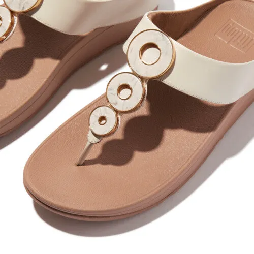 Fino Resin Toe Post Sandal in Paris Beige