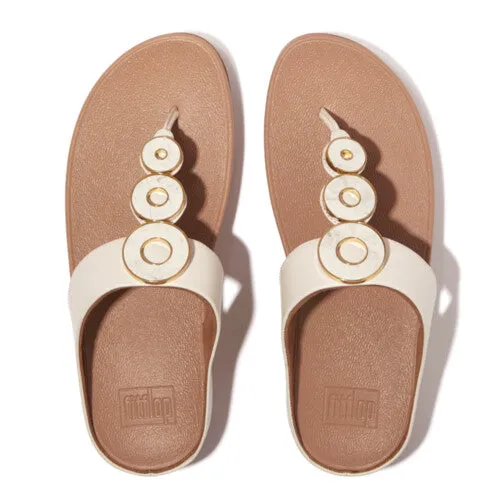 Fino Resin Toe Post Sandal in Paris Beige