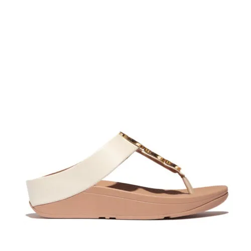 Fino Resin Toe Post Sandal in Paris Beige