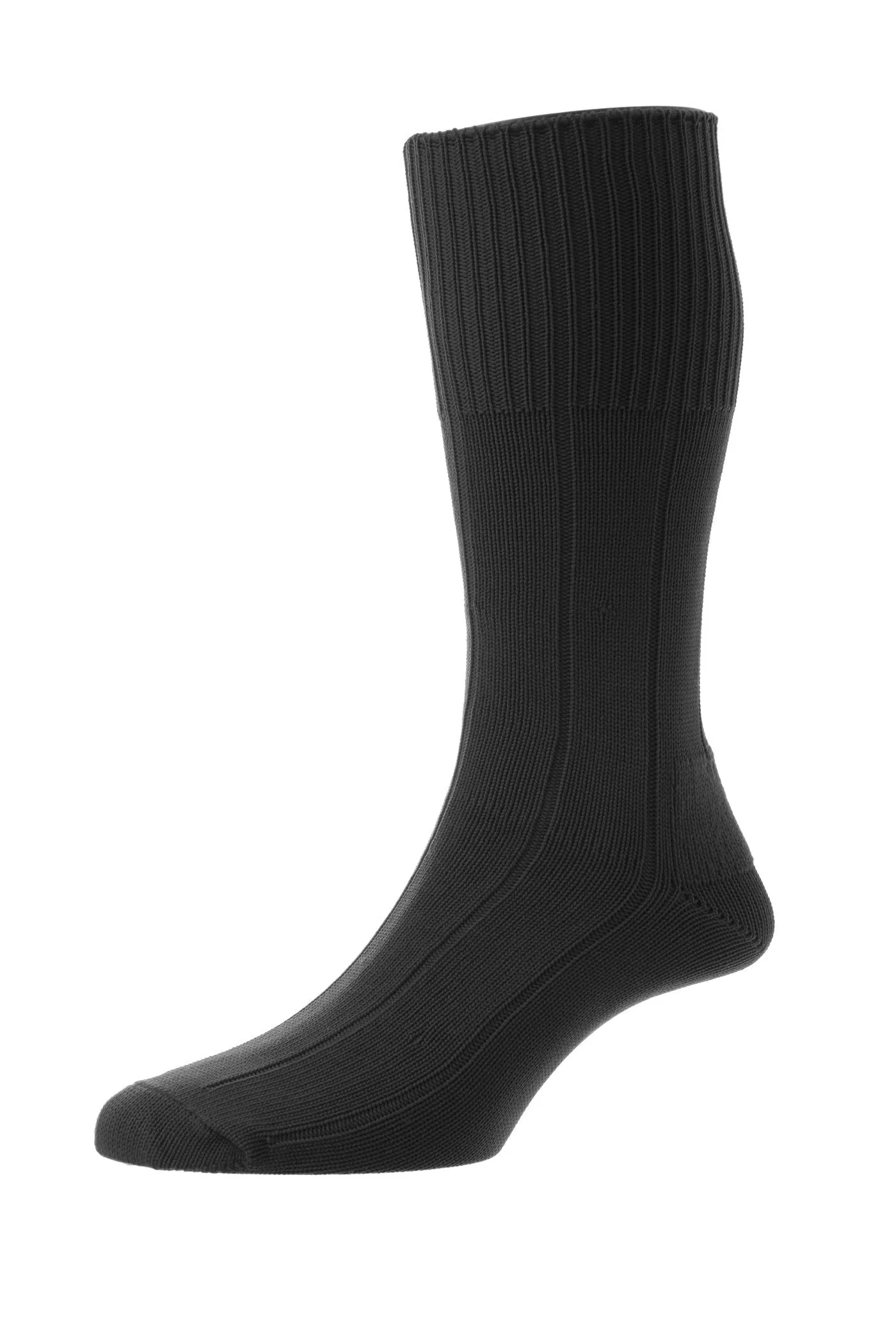 H.J. Hall Indestructible Rib Grey Socks Grey