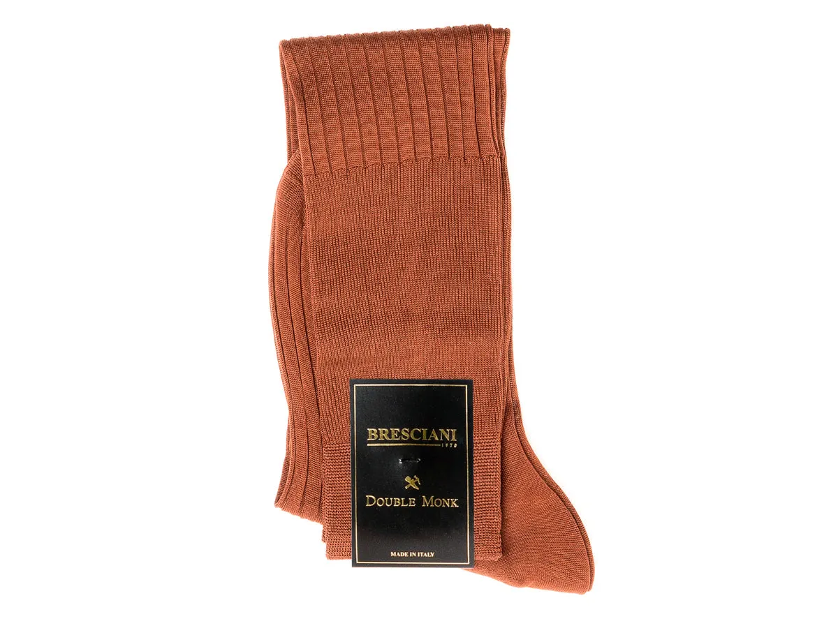 Knee Length Cotton Socks Brown