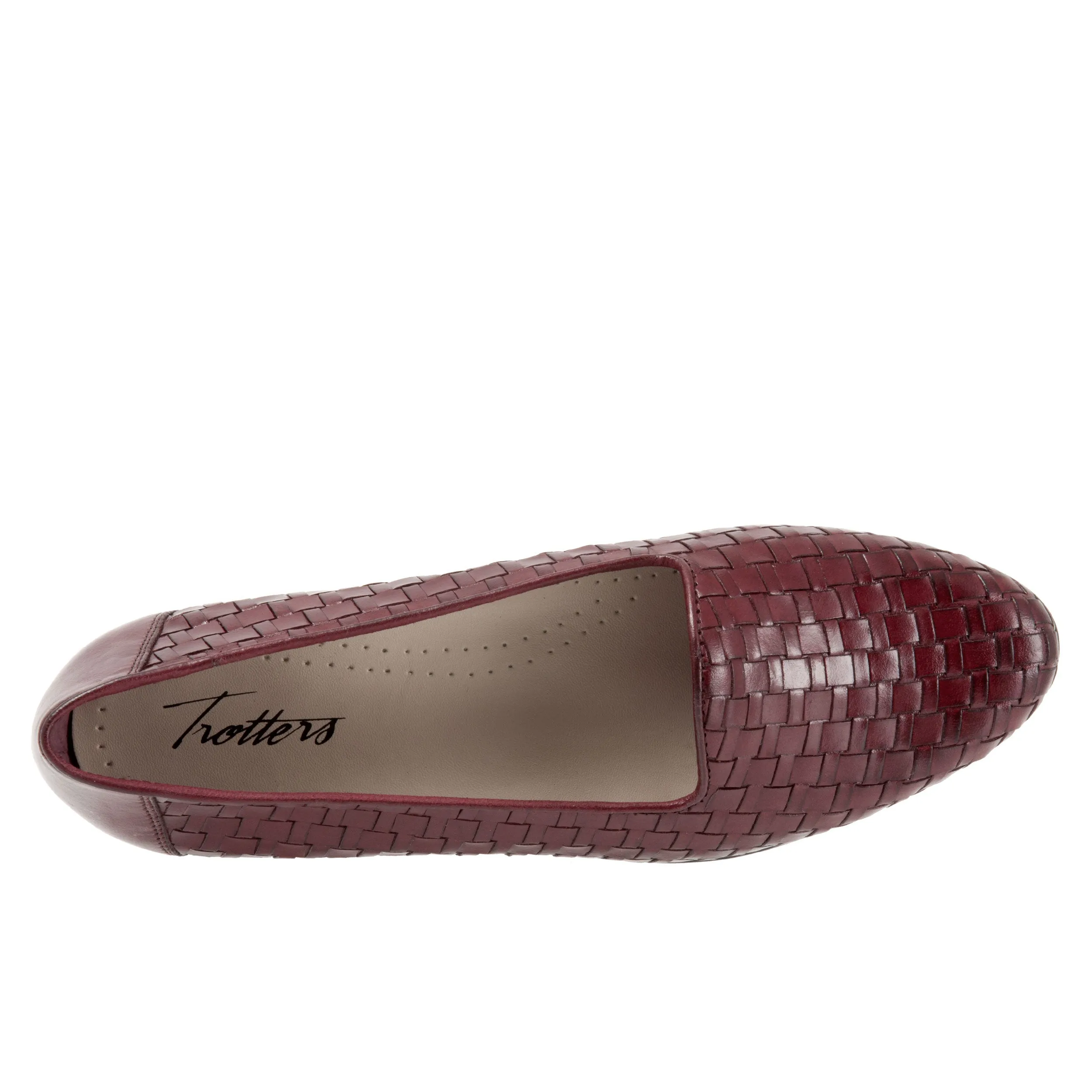 Liz Woven Black Cherry Slip-on Shoes