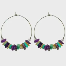 Lotusfeet Chips Hoop Earrings Mix