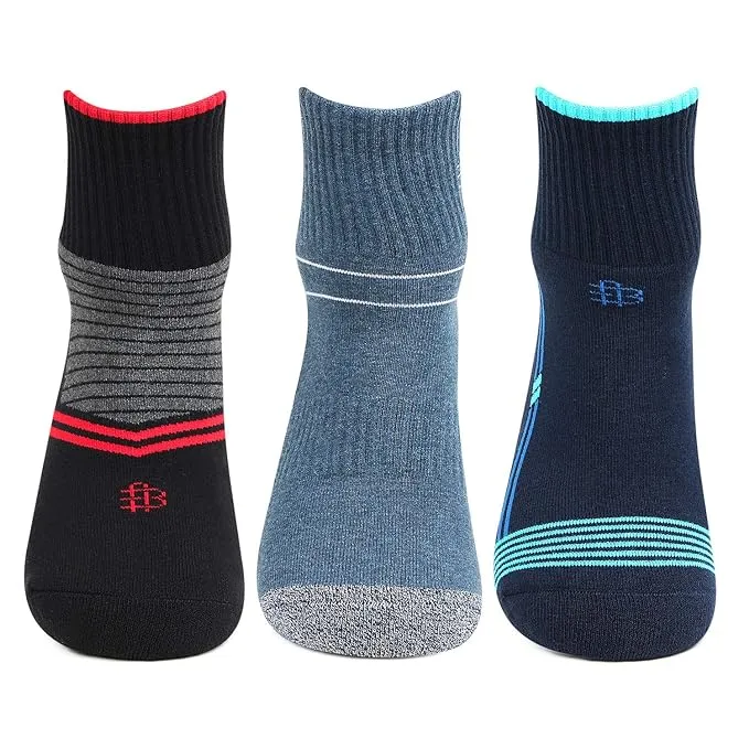 Men Jogger Anklet Sports Socks - Pack Of 3