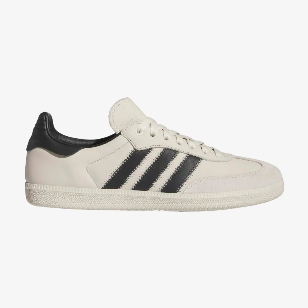 mens adidas humanrace samba (white/black)