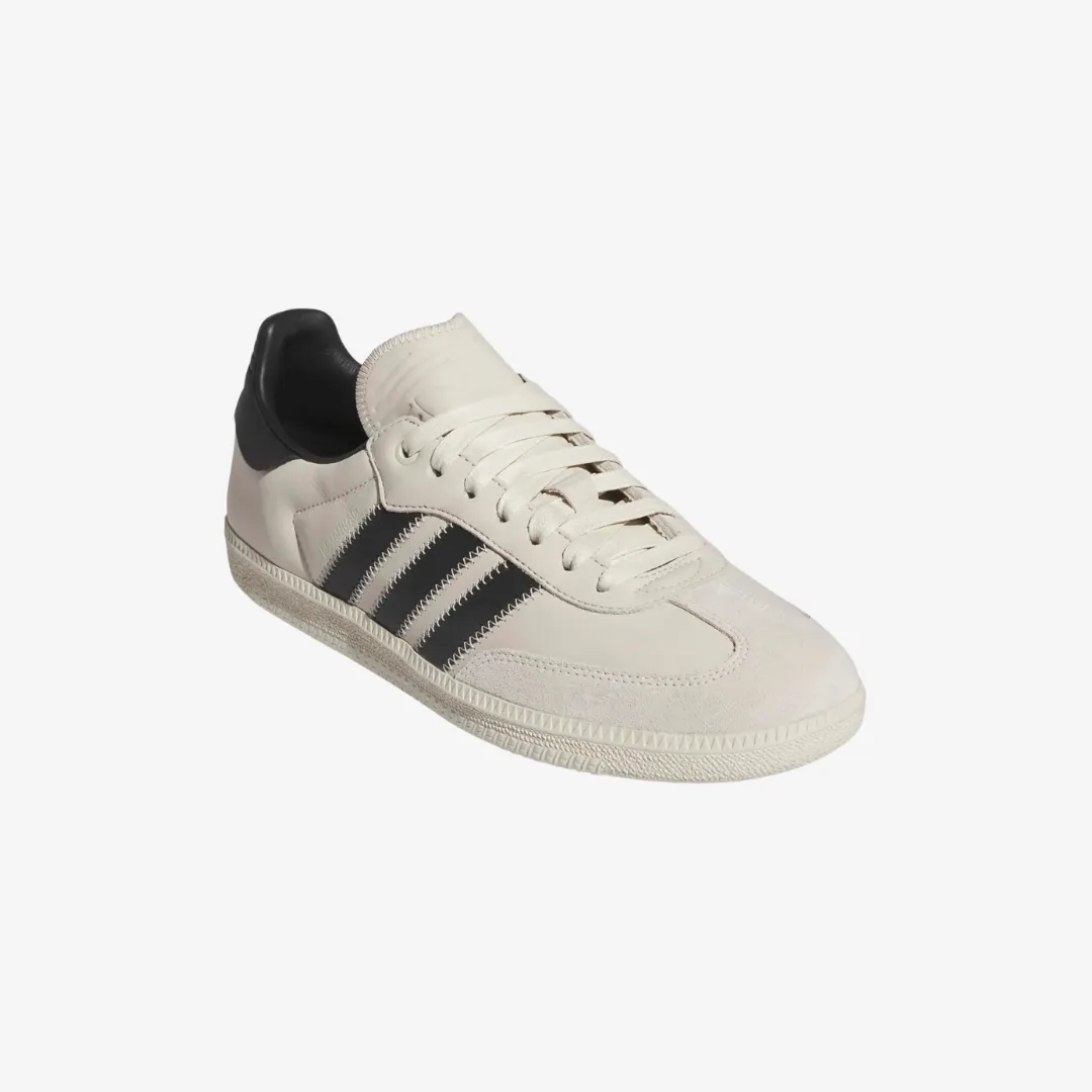 mens adidas humanrace samba (white/black)