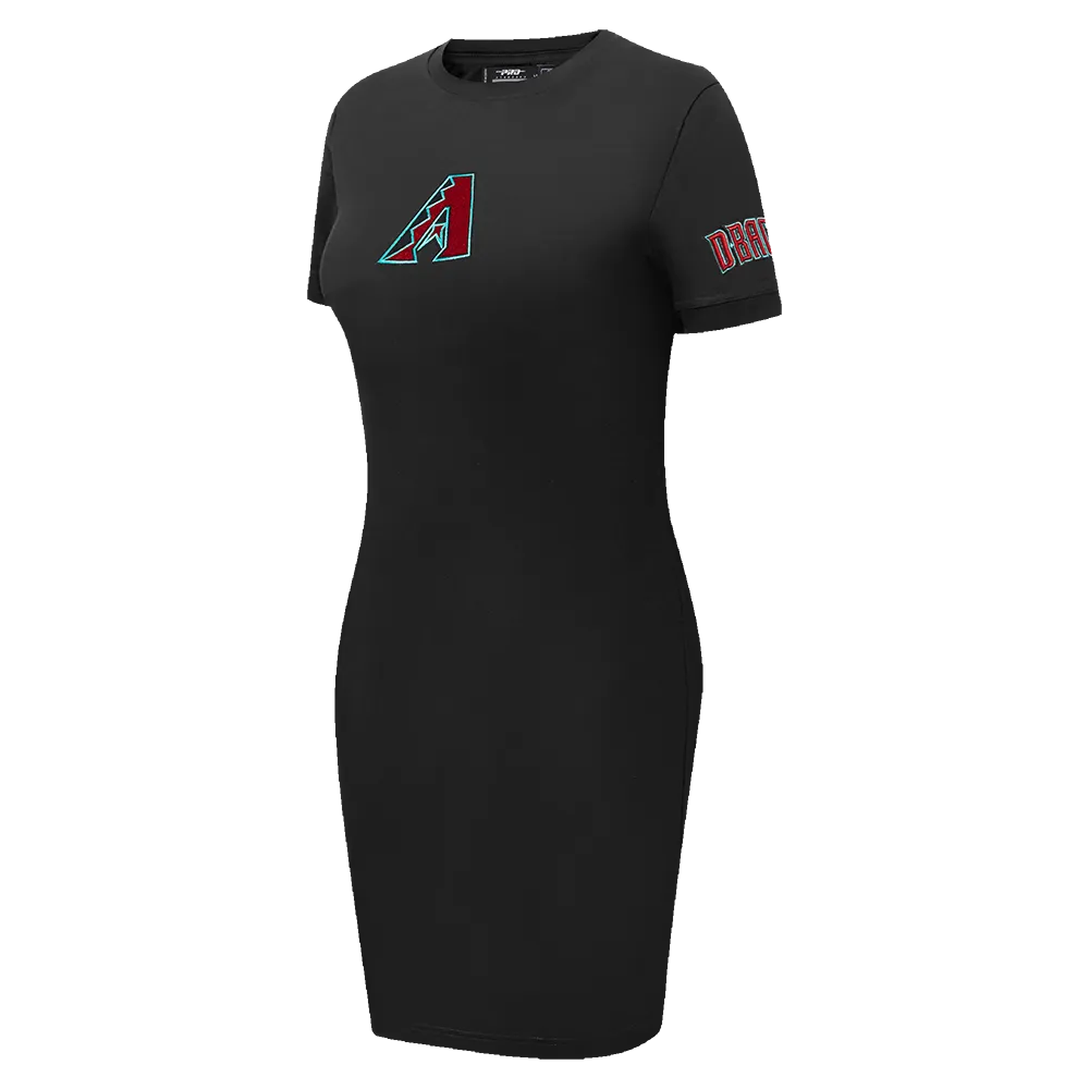 MLB ARIZONA DIAMONDBACKS CLASSIC WOMEN'S BODY CON DRESS (BLACK)