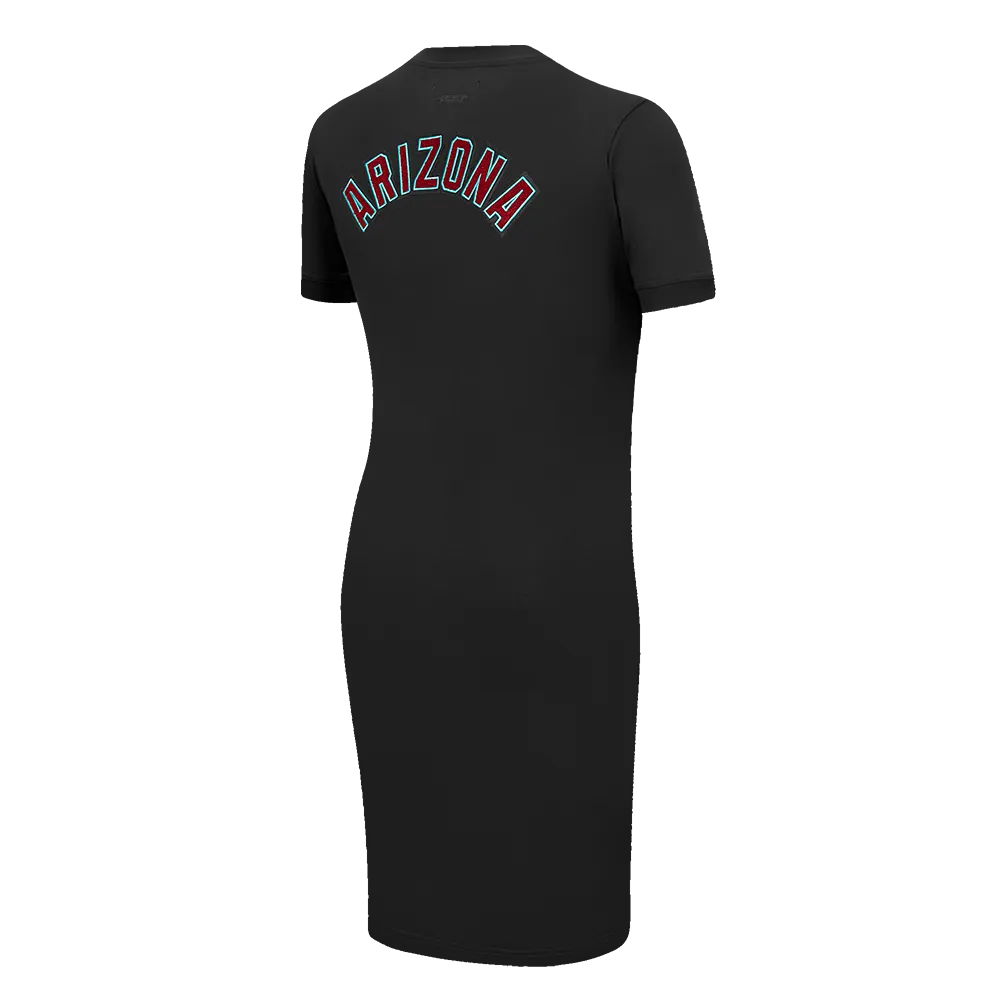 MLB ARIZONA DIAMONDBACKS CLASSIC WOMEN'S BODY CON DRESS (BLACK)