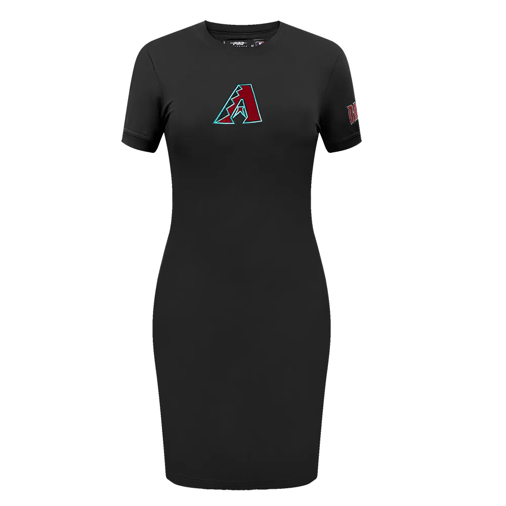 MLB ARIZONA DIAMONDBACKS CLASSIC WOMEN'S BODY CON DRESS (BLACK)