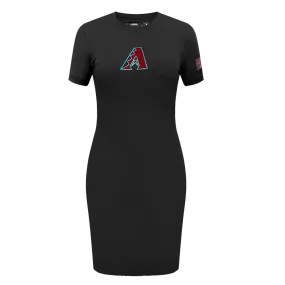 MLB ARIZONA DIAMONDBACKS CLASSIC WOMEN'S BODY CON DRESS (BLACK)