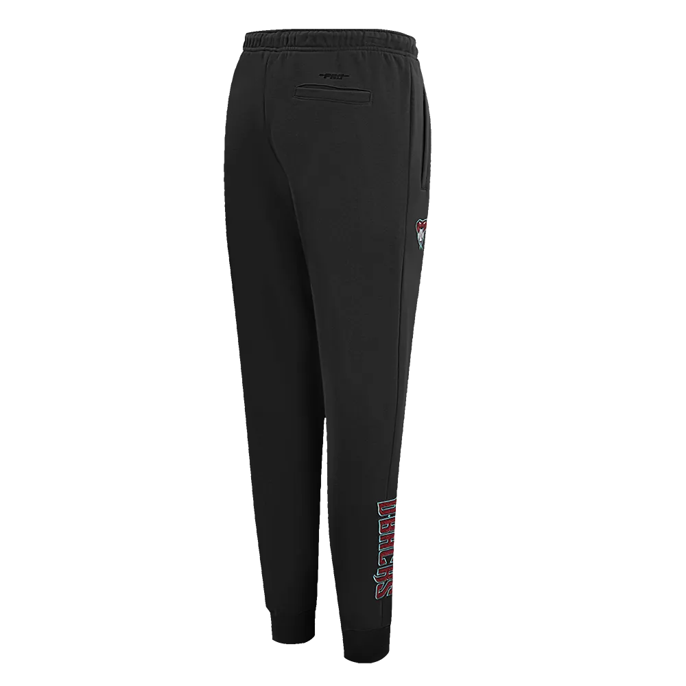 MLB ARIZONA DIAMONDBACKS CLASSIC WOMEN'S FLC SWEATPANT (BLACK)