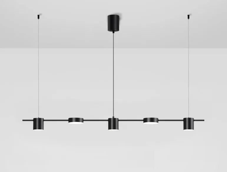 Modern Linear Gold Hanging Track Lights