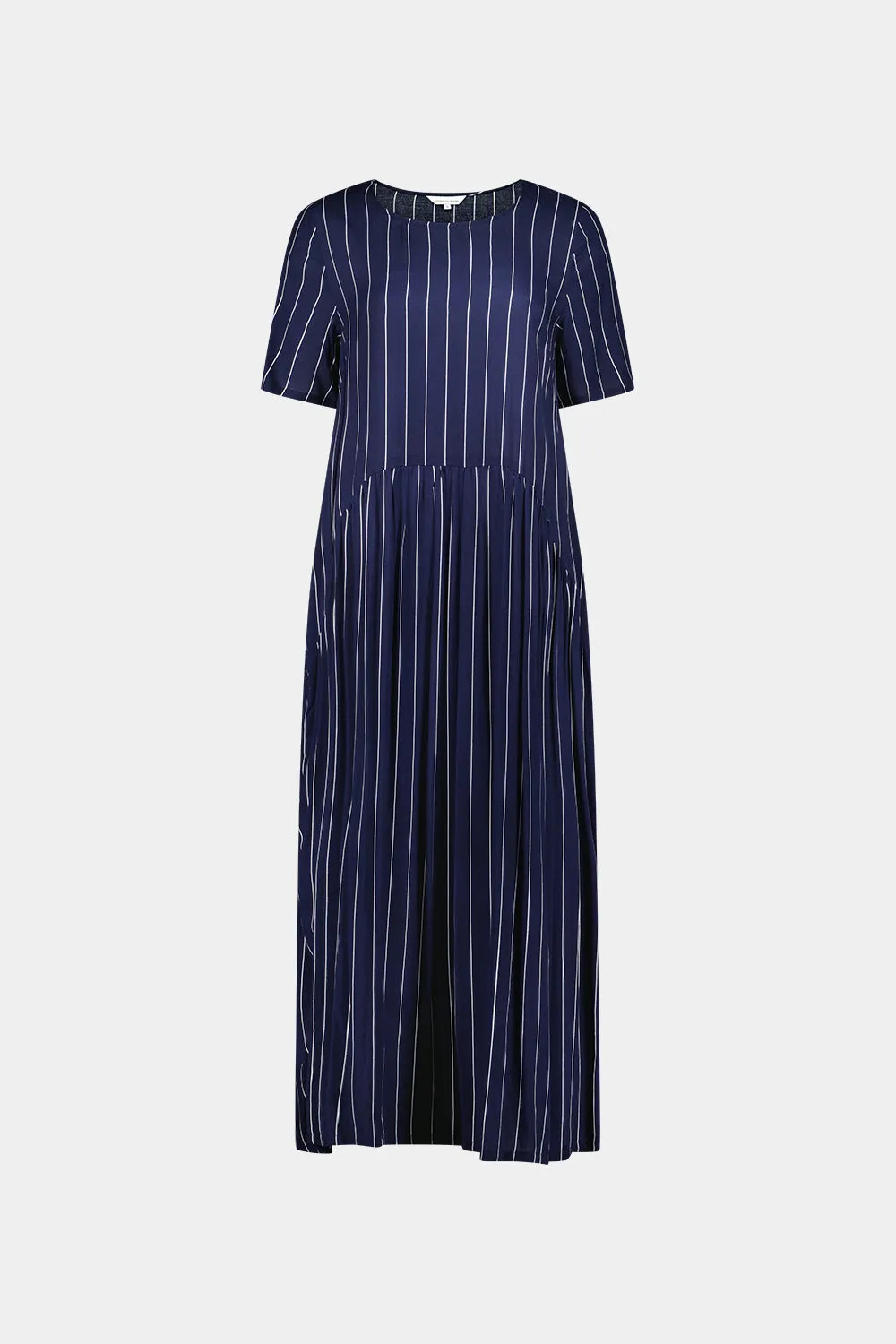 Monroe Dress Navy Stripe