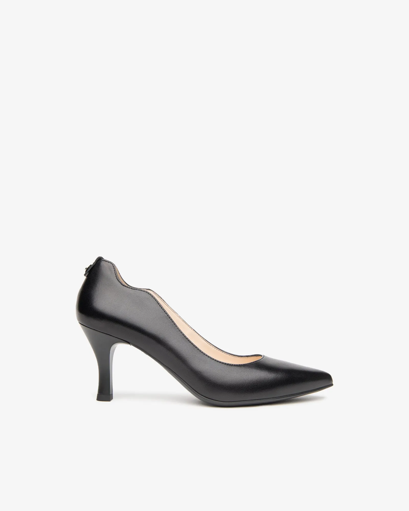 Nero Giardini Leather Wave Heel Court Shoes