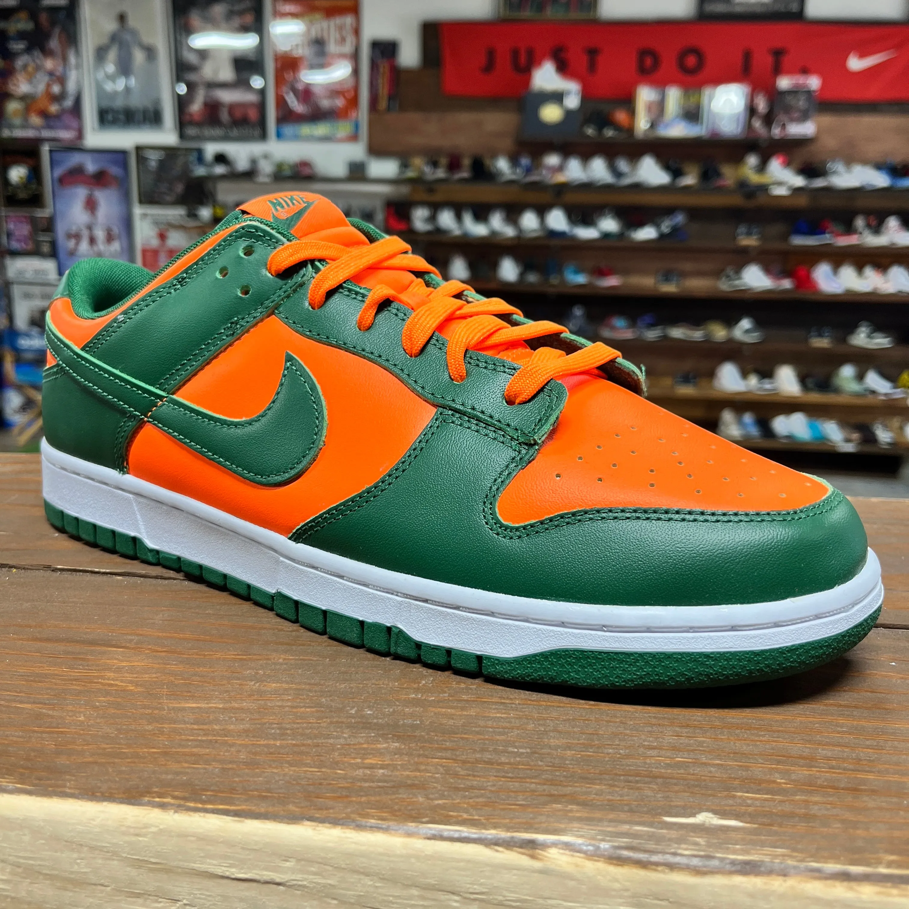 Nike Dunk Low 'Miami Hurricanes' Size 13 (DS)