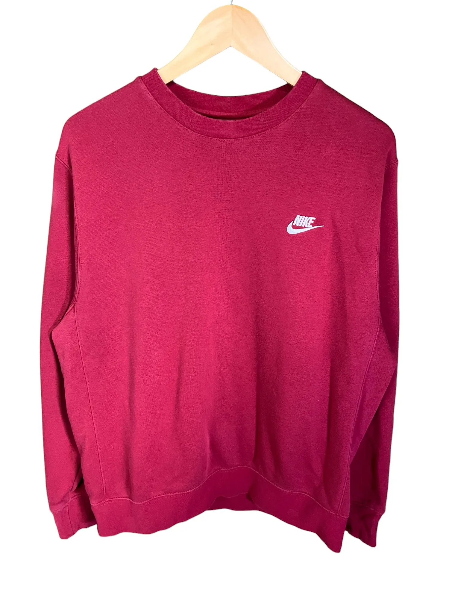 Nike Red Futura Logo Crewneck Sweater Size Large