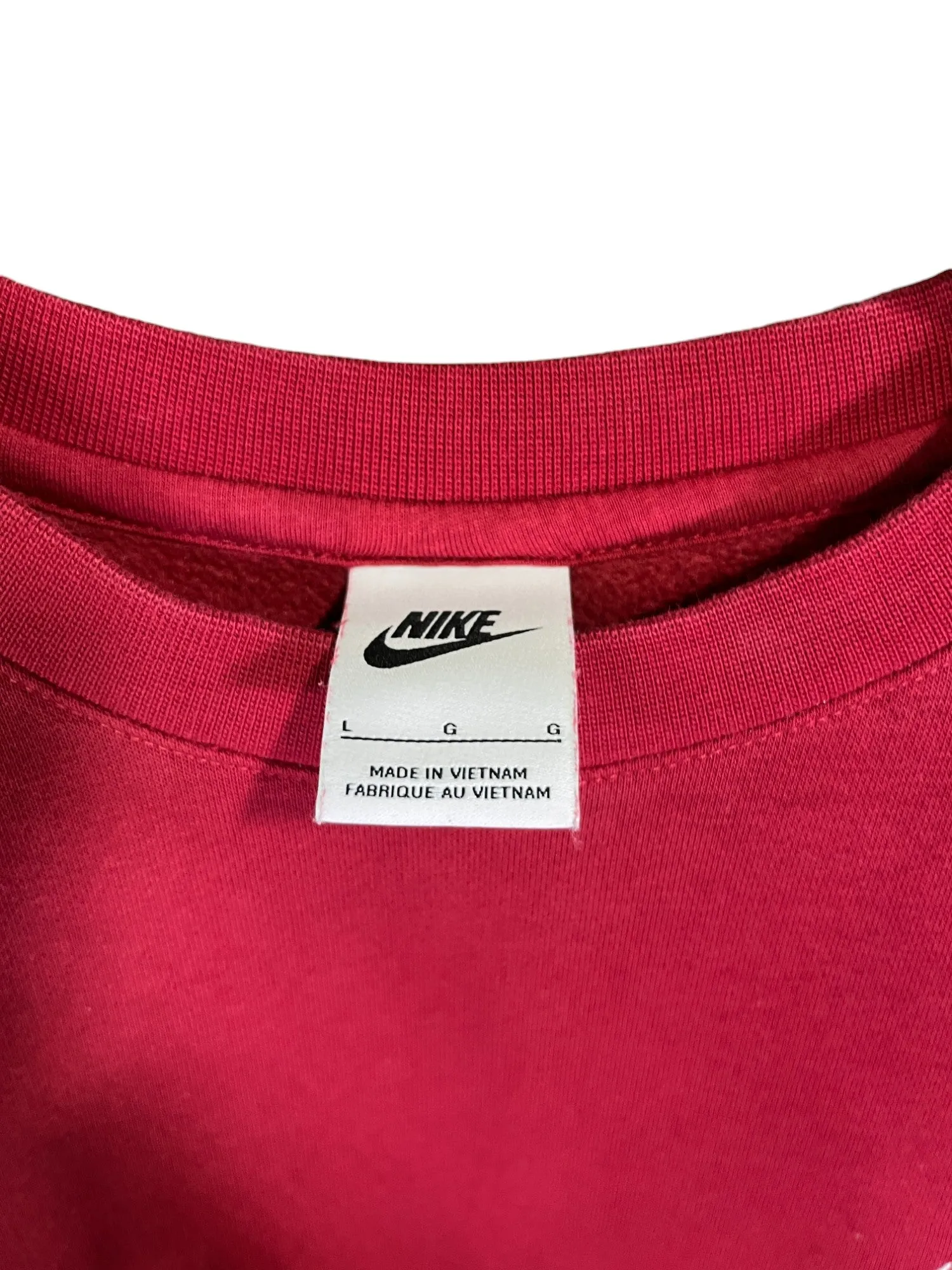 Nike Red Futura Logo Crewneck Sweater Size Large