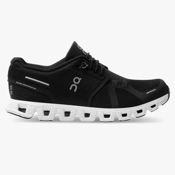 ON RUNNING CLOUD 5 WOMENS BLACK/WHITE