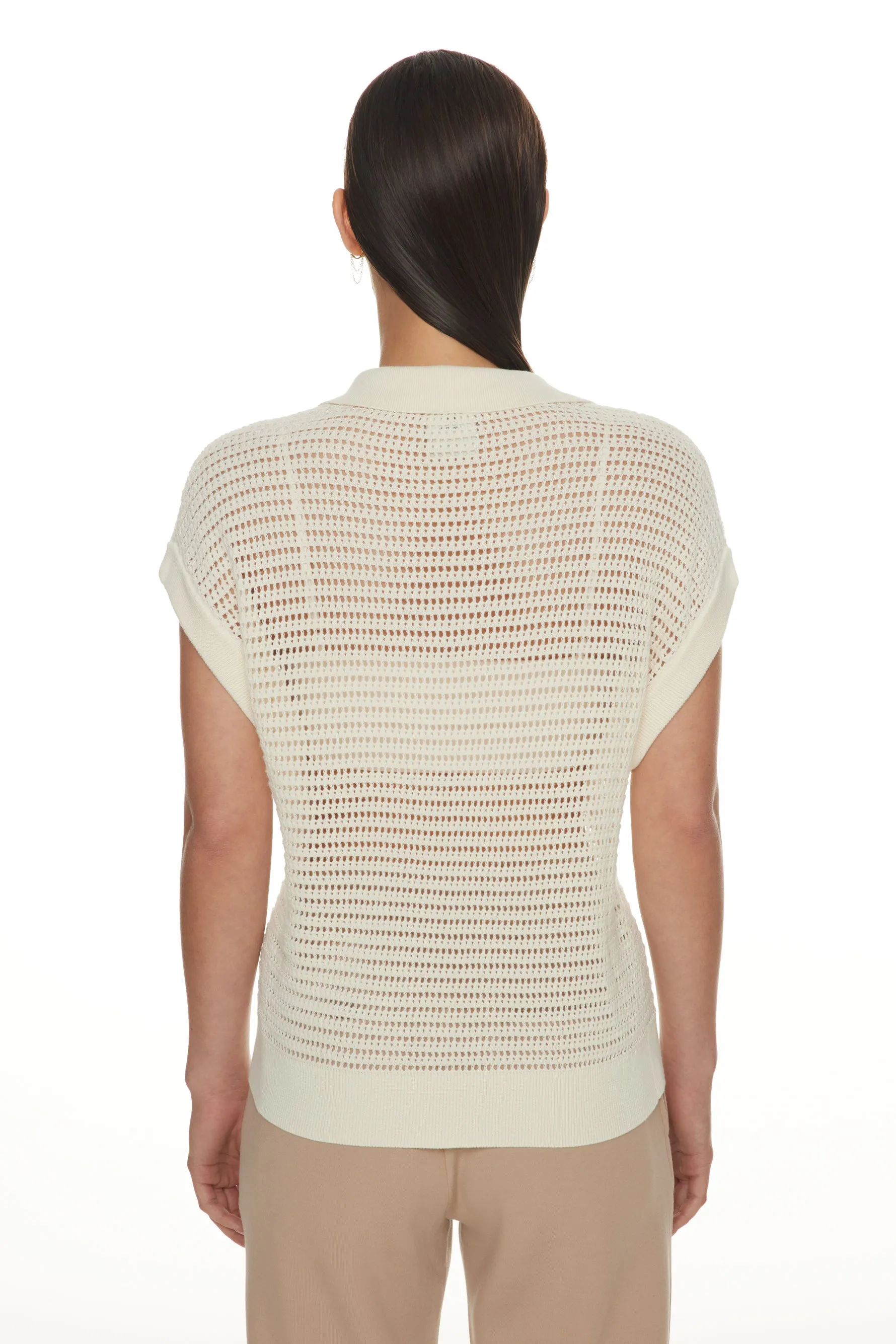 Otto Knit Vest - Egret