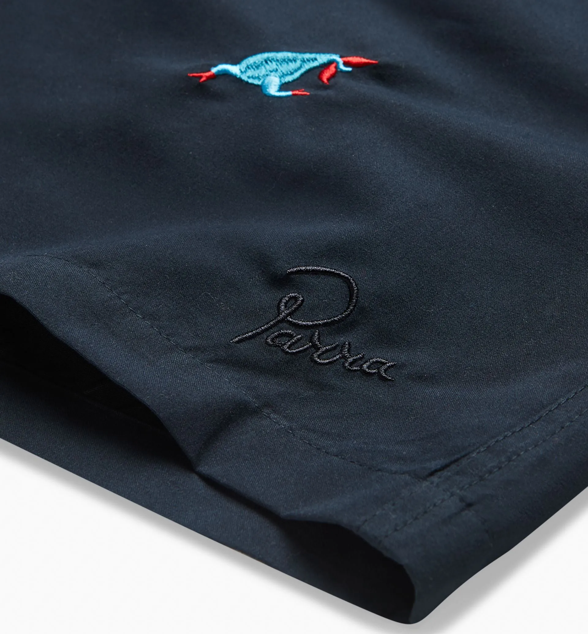 Parra Running Pear Swim Shorts - Navy Blue