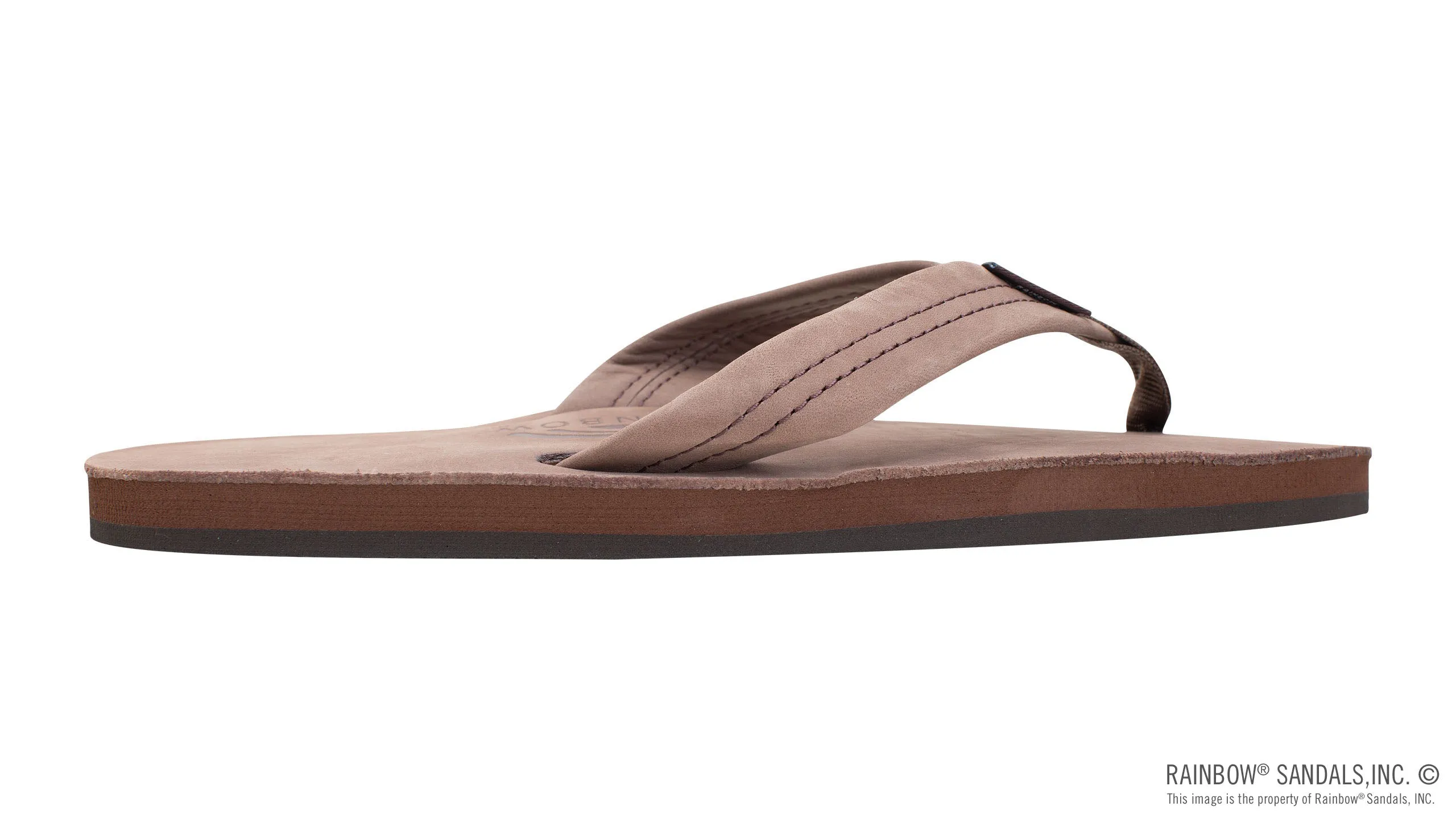 Rainbow Sandals Men's - Single Layer - 1" Strap - Expresso