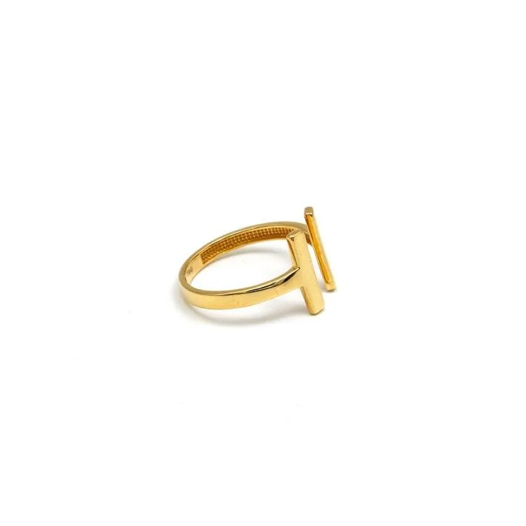 Real Gold GZTF Plain Round Ring 0298-2YZ (SIZE 6.5) R2223