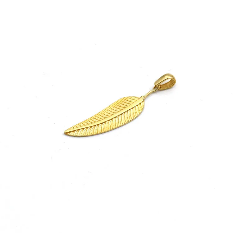 Real Gold Leaf Design Pendant - Model 0205 P 1963