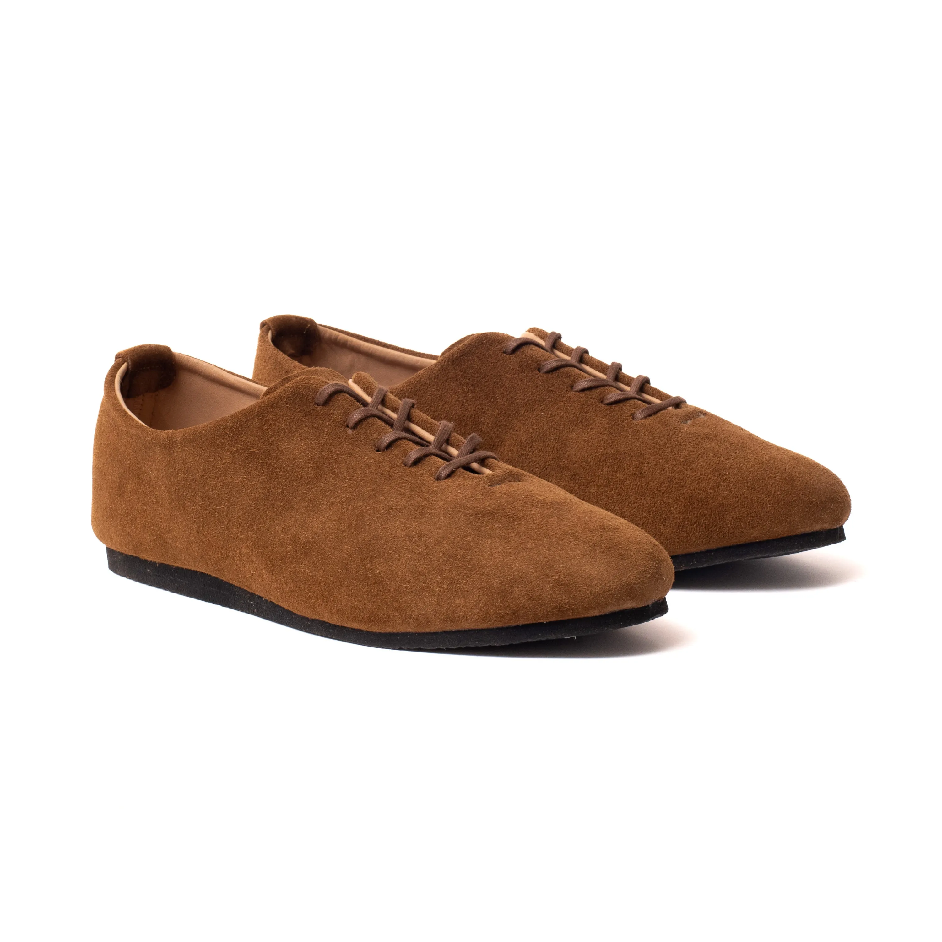 Regent Wholecut Shoe - Snuff Janus Calf Suede