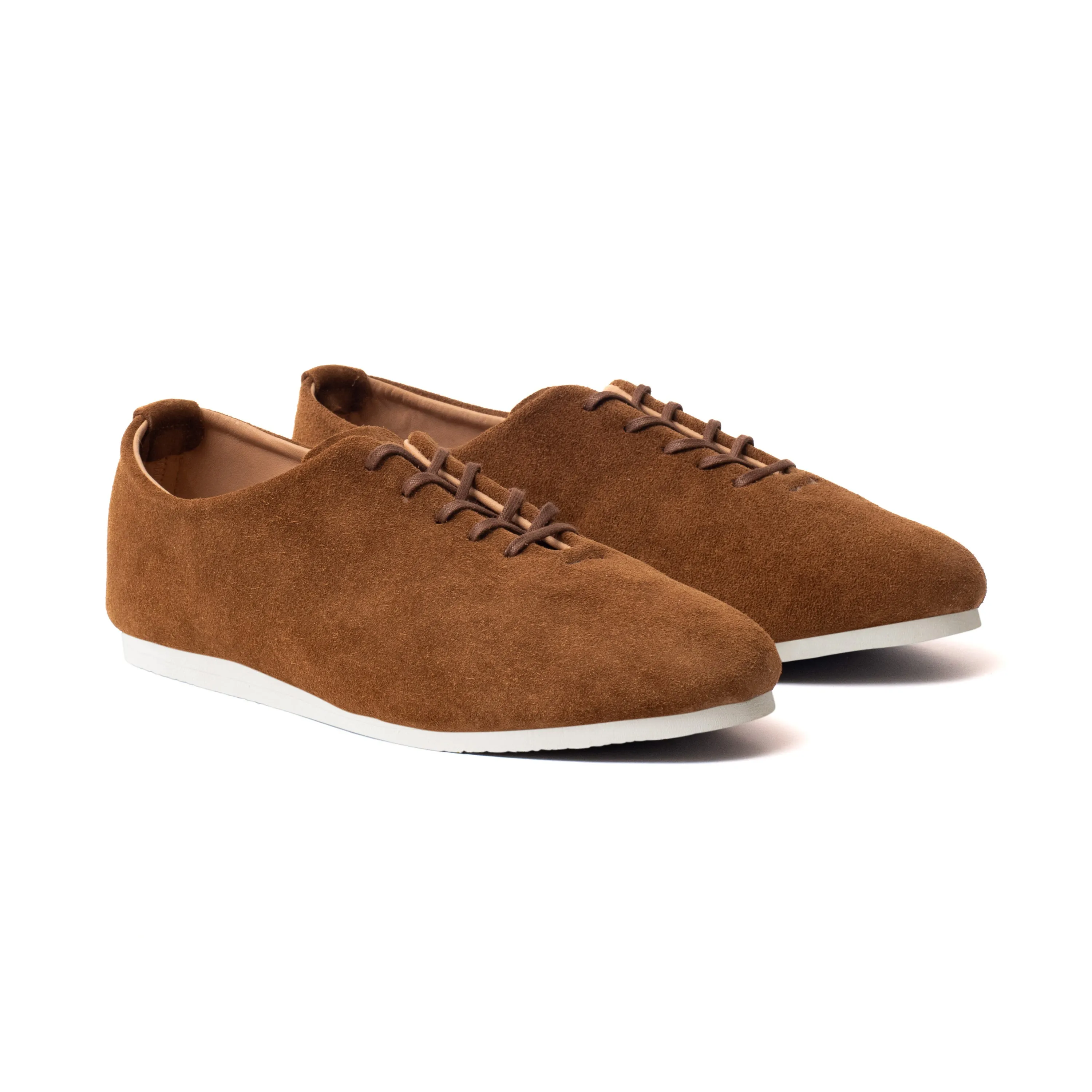 Regent Wholecut Shoe - Snuff Janus Calf Suede