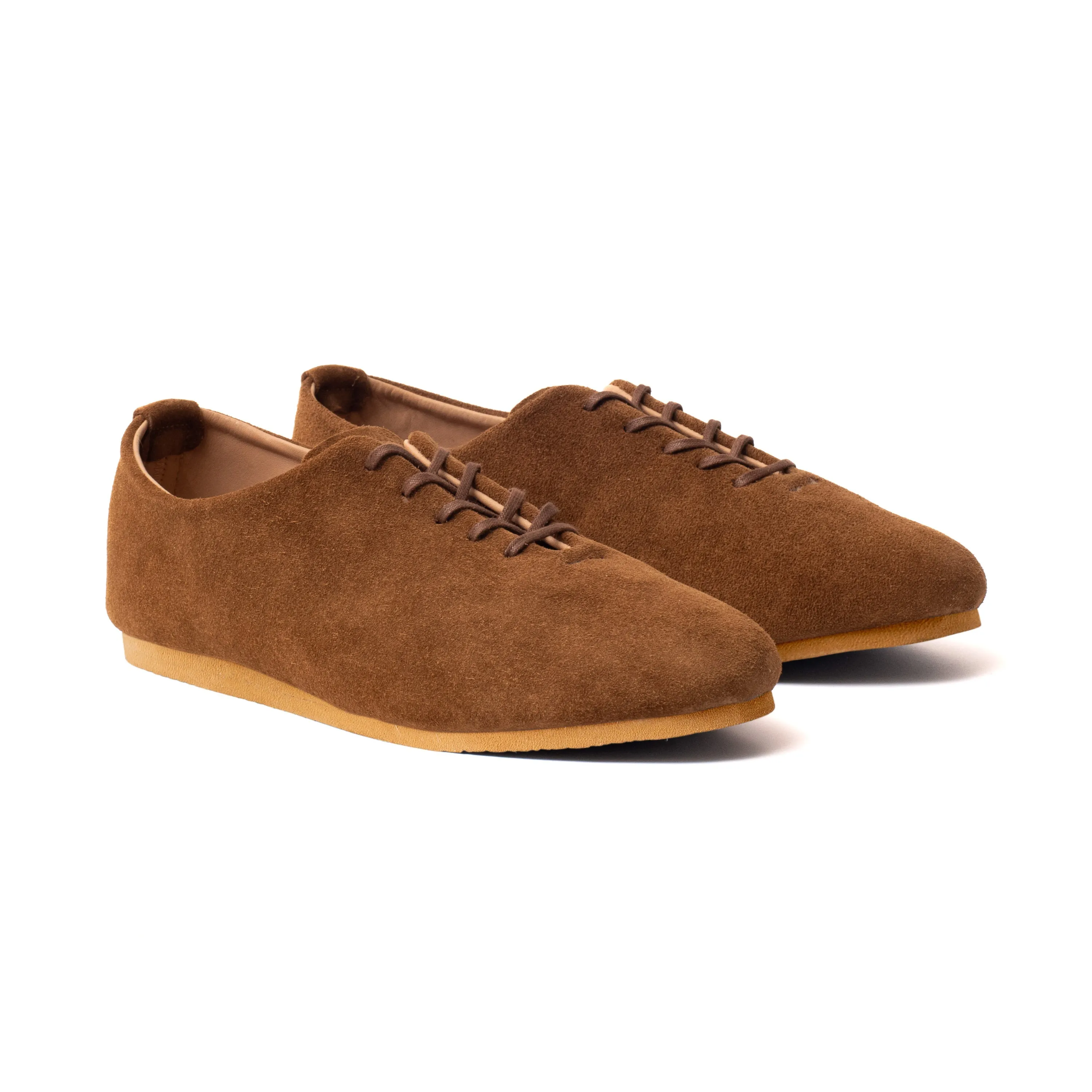 Regent Wholecut Shoe - Snuff Janus Calf Suede