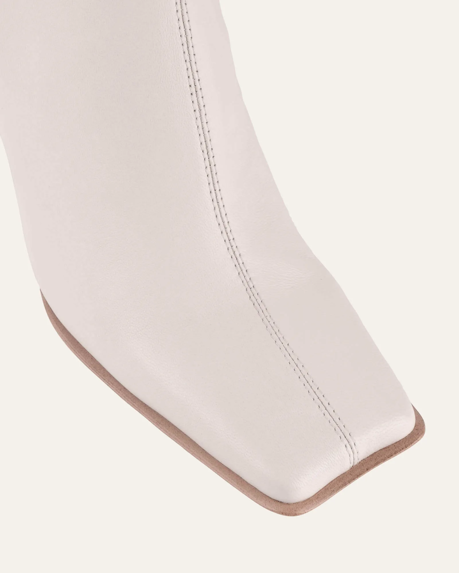 RUSH CALF BOOTS OFF WHITE LEATHER