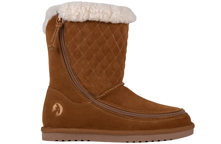 SALE - Women's Chestnut BILLY Cozy Quilt Lux Boots