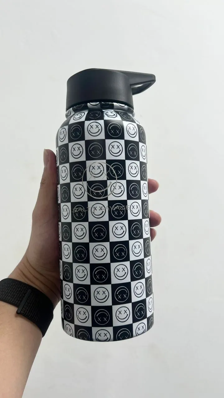 Salty Savage 32oz Thermal Insulated Water Bottle w/ Optional Straw Lid