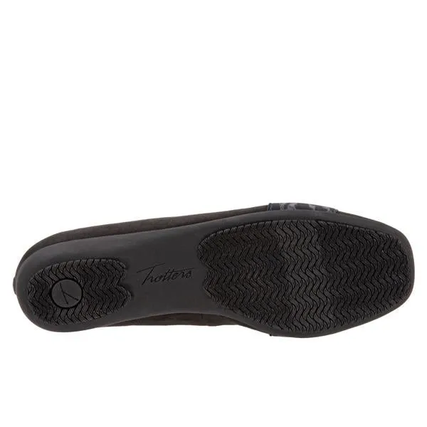 Samantha 101 Black Micro Ballet Flat Shoes