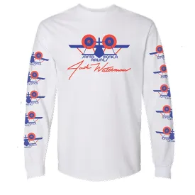 Santa Monica Airlines (SMA) JACK WATERMAN WHITE Long Sleeve T-Shirts