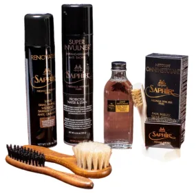 Saphir Suede Care Starter Kit (6 Piece Bundle)