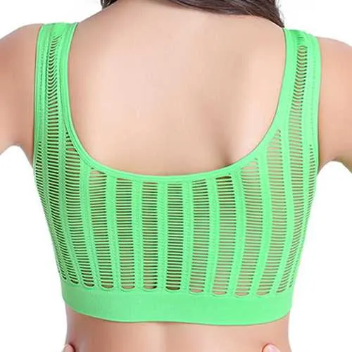 Seamfree Breathable Wireless Hollow Out Yoga Sleeping Sport Bras