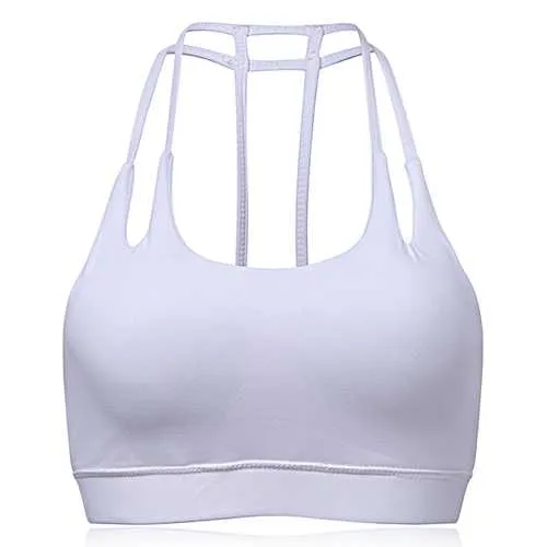 Sexy Cozy Quick Drying Shockproof Wireless Backless Breathable Fitness Yoga Bra