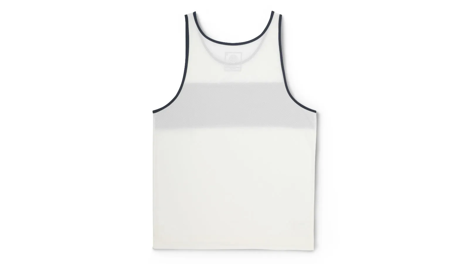 SUN RUN SINGLET MEN'S - OFF WHITE/ESTATE BLUE