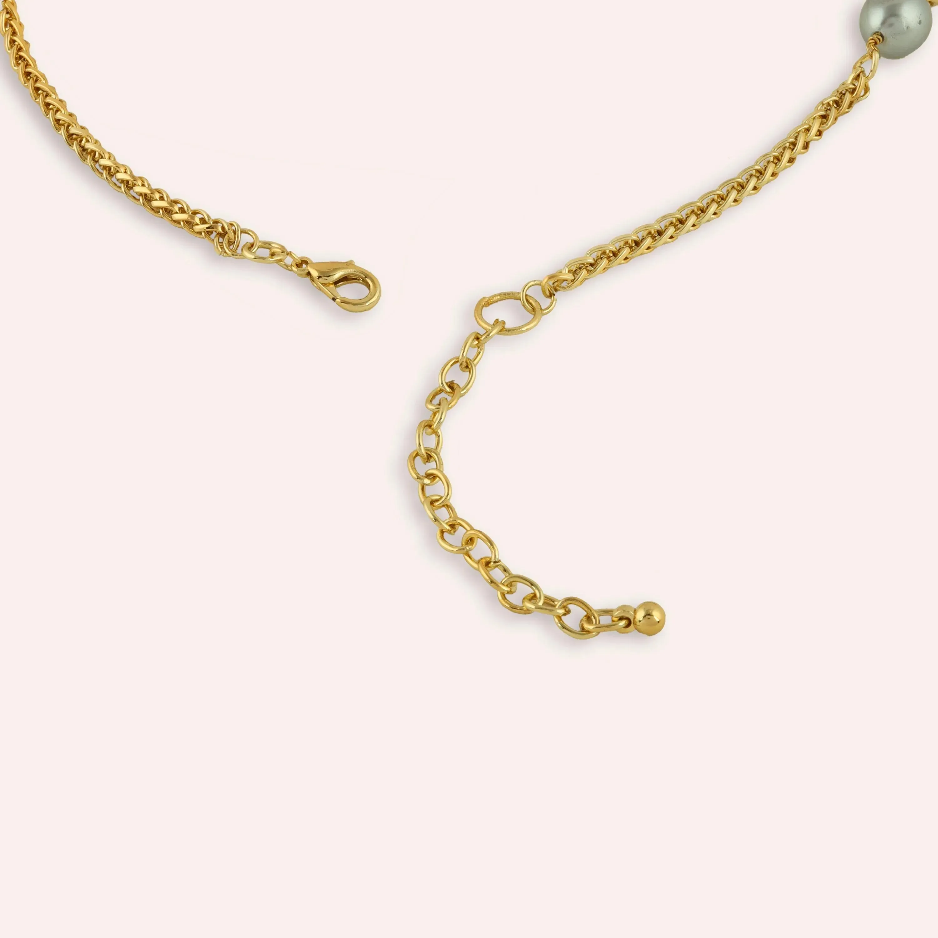 TFC Dainty Gold Plated Pearl Necklace