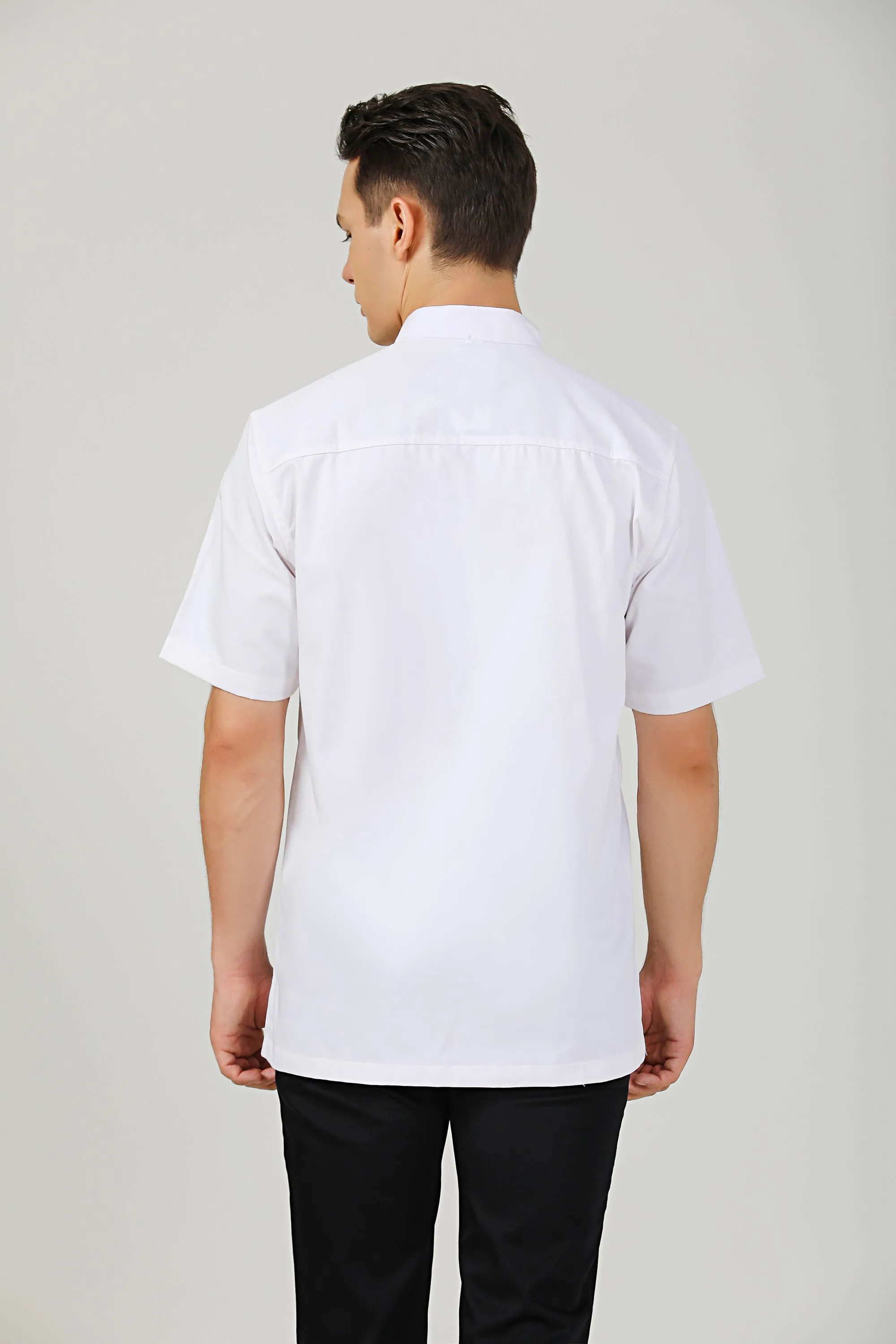 Thyme White Chef Jacket, Short Sleeve